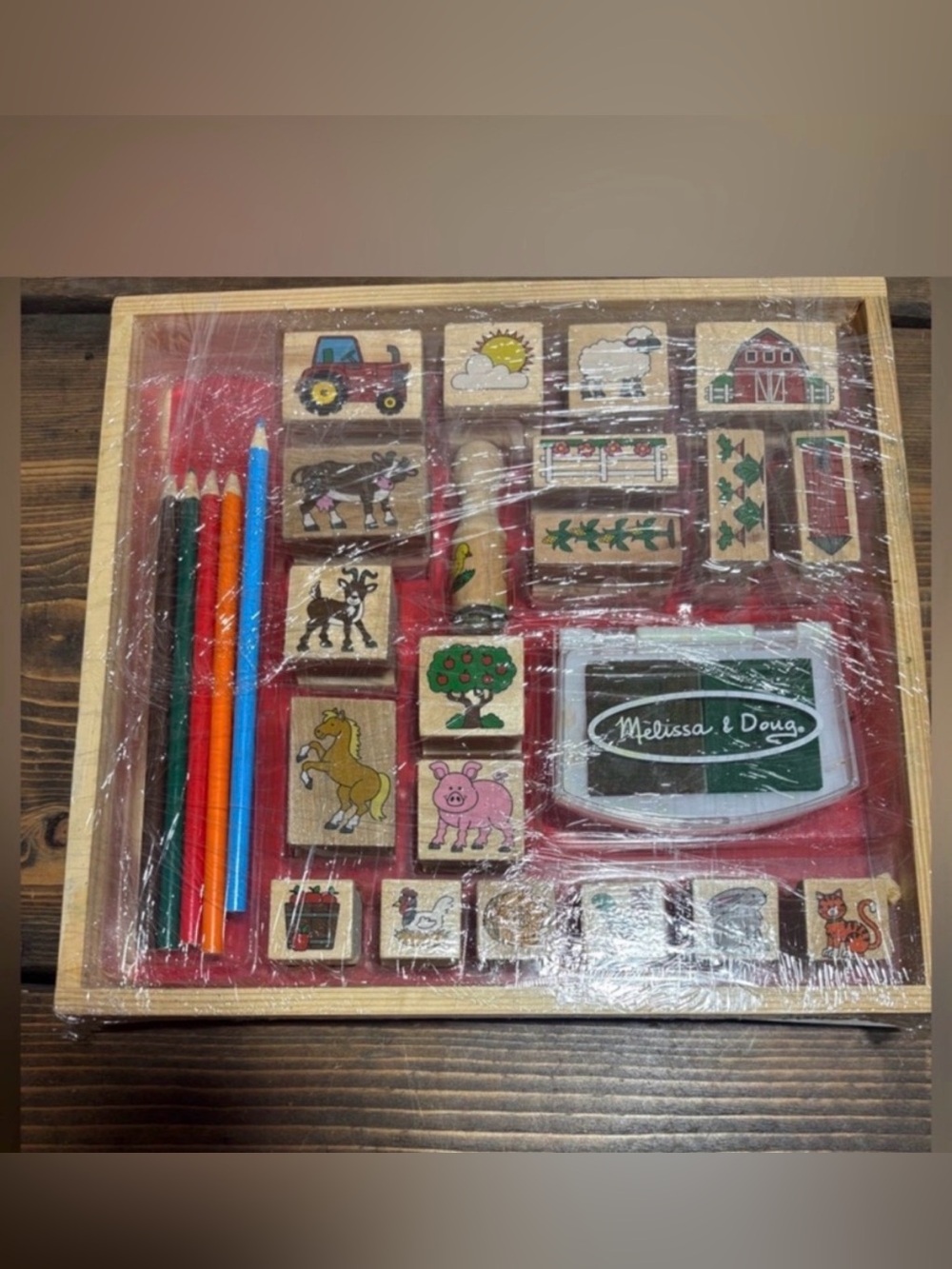 Melissa & Doug Farm Stamp-A-Scene Craft Set